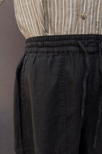 Worker's Drawstring Pants - Black - M, L, XL