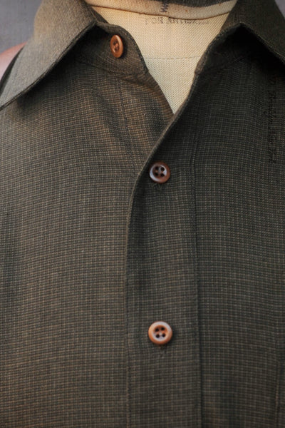 Cassady Shirt - Butter Soft Microcheck  - Deep Green -  S, M, L, XL