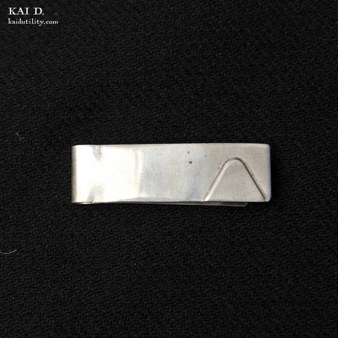 Vintage money clip - Mid Century Modern - Sterling Silver