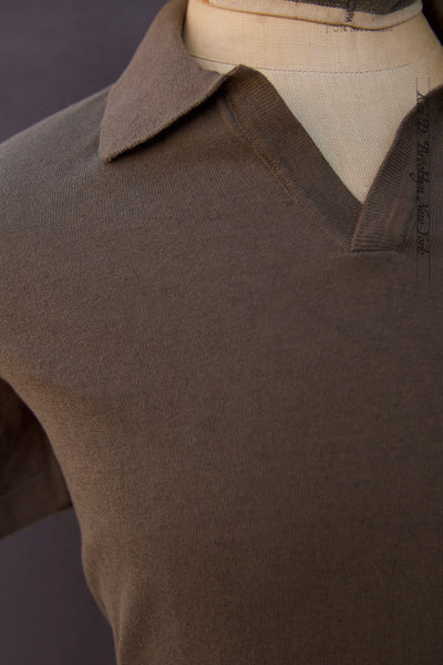 Johnny Collar Polo - Grey Green - XL (NO RETURN)