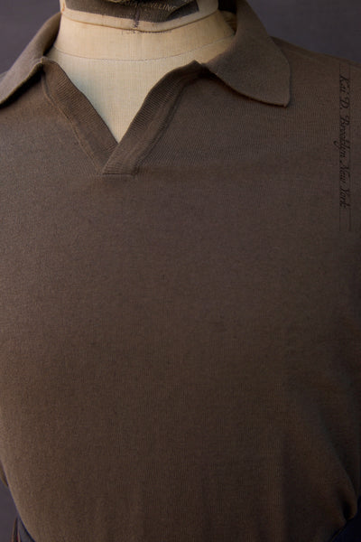 Johnny Collar Polo - Grey Green - XL (NO RETURN)