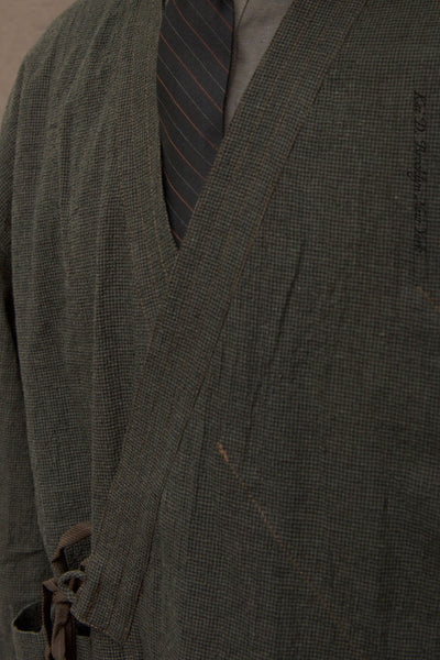 Japanese Farmer Coat - Japanese Seersucker - S, M (NO RETURN)
