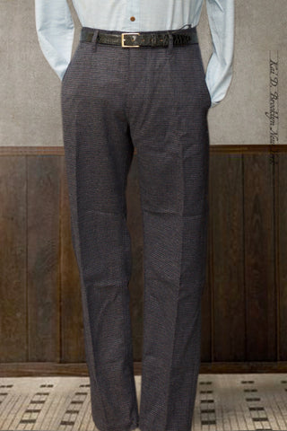 Regular Cut Wool Trousers - Midnight - M, L, XL