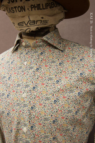 Elba Floral Shirt - Cheerful Floral - 39, 41, 43