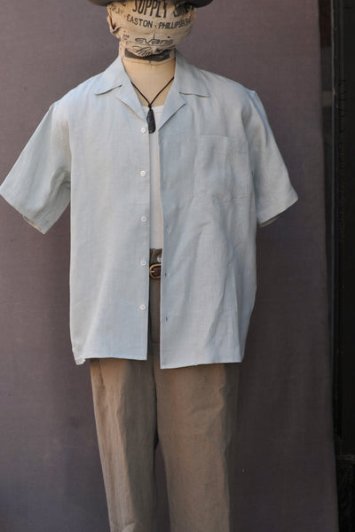 Boxy Camp Collar Shirt - Mint - M, L