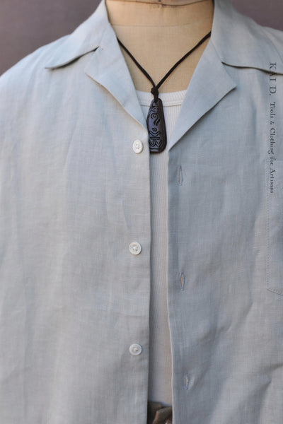 Boxy Camp Collar Shirt - Mint - M, L