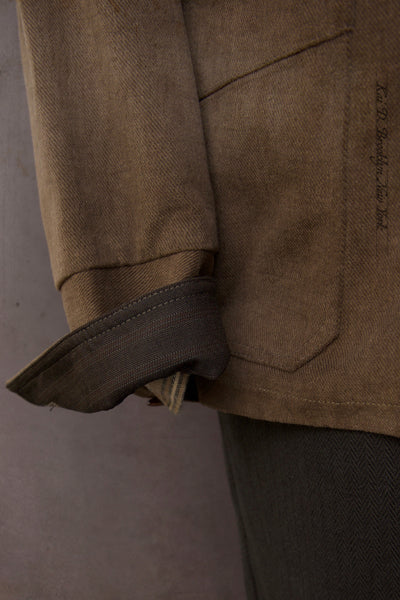 Degas Work Jacket - Italian Moleskin - Dusty Brown - S, L