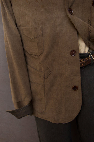 Degas Work Jacket - Italian Moleskin - Dusty Brown - S, L