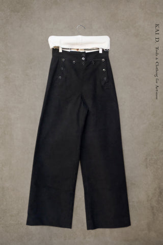 Sailor pants - Japanese Moleskin - Black - XS, S,M