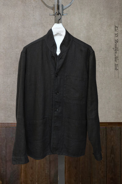 Mondrian Shirt Jacket - Garment Dyed Heavy Linen - S, M, L, XL, XXL