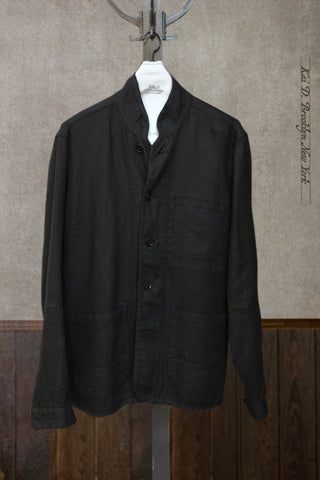 Mondrian Shirt Jacket - Garment Dyed Heavy Linen - S, M, L, XL, XXL