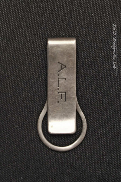 Vintage money clip - ALP Monogram - Sterling Silver