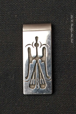 Vintage money clip - Peyote Bird - Sterling Silver