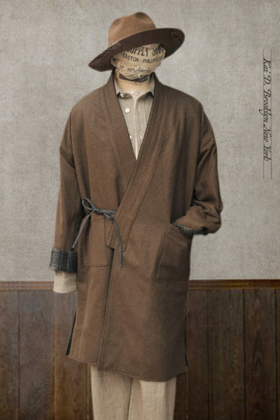 Full Length Japanese Farmer Coat - Montana - Medium (NO RETURN)
