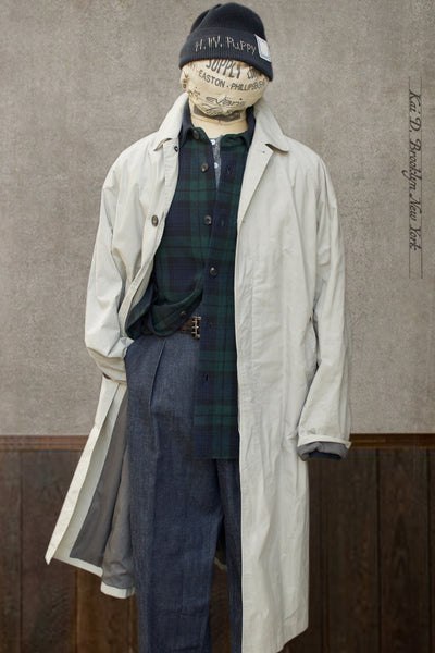 Morten Long Coat - Waxed Concrete - L (NO RETURN)