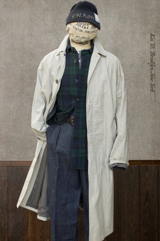 Morten Long Coat - Waxed Concrete - L (NO RETURN)