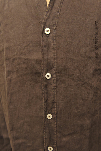 Capri Linen Shirt -Faded Brown - M (NO RETURN)