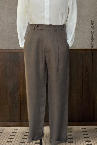 Journeyman Trousers - Mushroom Light Linen - 30