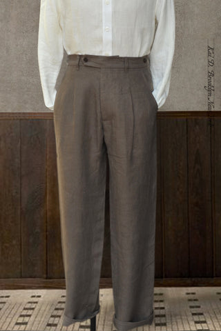 Journeyman Trousers - Mushroom Light Linen - 30