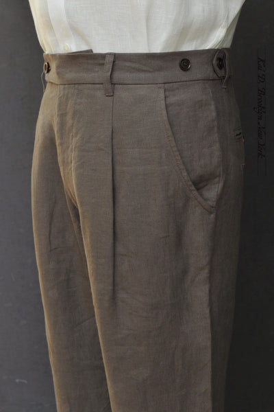 Journeyman Trousers - Mushroom Light Linen - 30