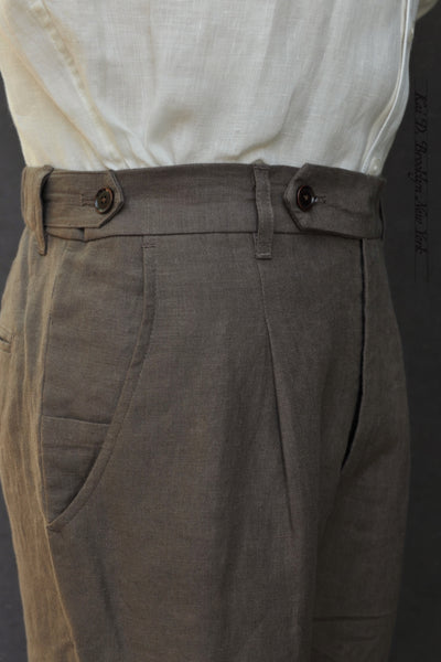 Journeyman Trousers - Mushroom Light Linen - 30