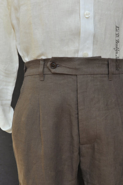 Journeyman Trousers - Mushroom Light Linen - 30