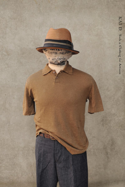 Fine Gauge Linen Polo - Mustard - XL, XXL