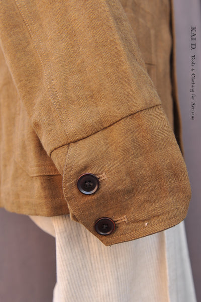 Degas Work Jacket - Soft Cotton Herringbone - M, L