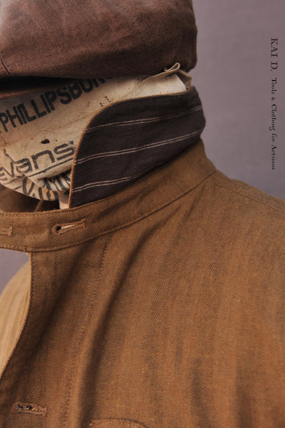Degas Work Jacket - Soft Cotton Herringbone - M, L