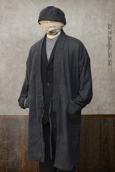 Full Length Japanese Farmer Coat - Nagamachi - Medium (NO RETURN)