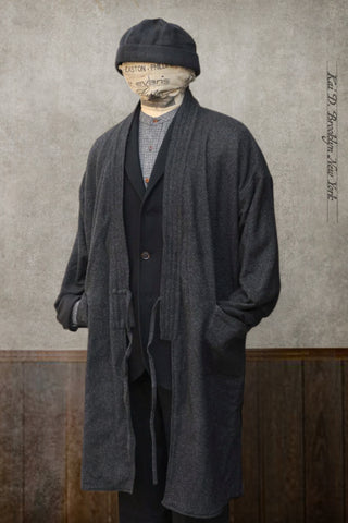 Full Length Japanese Farmer Coat - Nagamachi - Medium (NO RETURN)