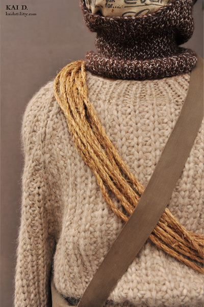 World Rover Hand Knit Sweater - Natural - S, M