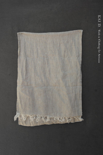 Organic Linen Scarf - Natural Melange
