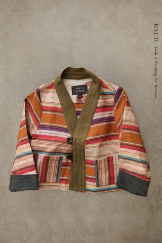 Children's Kimono Jacket - Navajo Linen - S, M