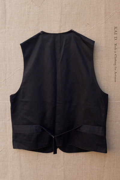 Shoemaker's Vest - Navy Wool Cashmere - XXL