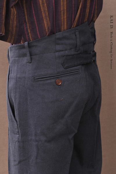 Borough Pants - Cotton Linen Twill - Navy - 32, 34, 36