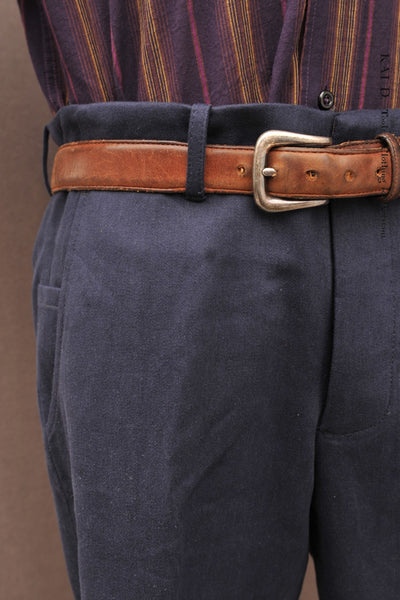 Borough Pants - Cotton Linen Twill - Navy - 30, 38