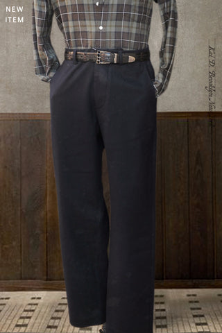Bosun Pants - Virgin Wool Flannel - Navy - 30, 32, 34, 36