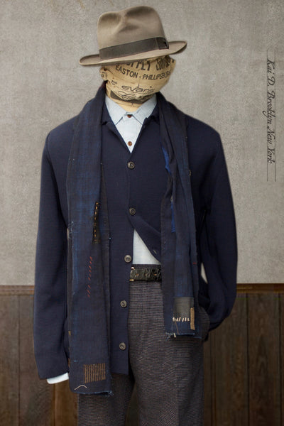 Knitted Button Jacket - Navy - 3, 4, 5