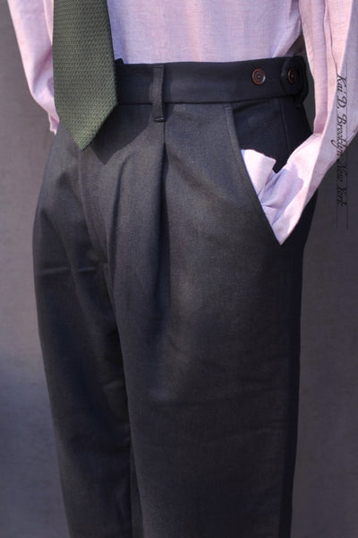 Journeyman Trousers -Lux Navy Wool Flannel - 30, 32, 34, 36