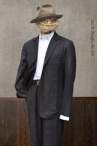 Shoemaker's Jacket - Virgin Wool Flannel - Deep Navy - M, L, XL