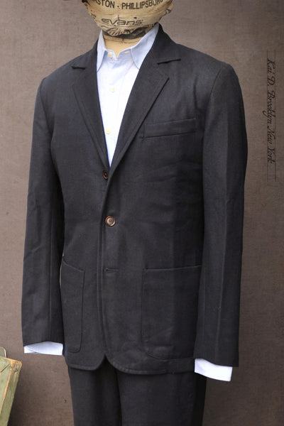 Shoemaker's Jacket - Virgin Wool Flannel - Deep Navy - M, L, XL