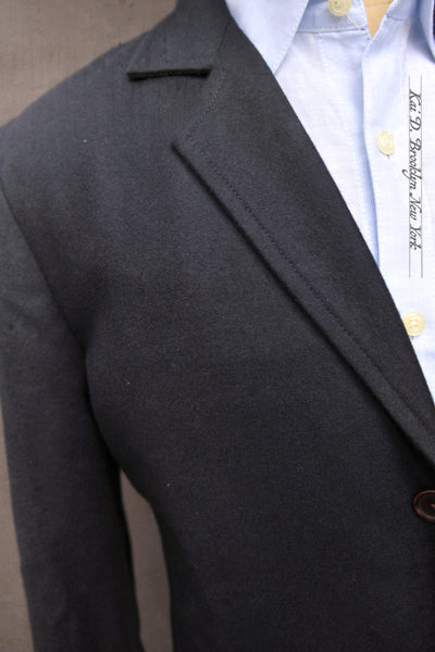 Shoemaker's Jacket - Virgin Wool Flannel - Deep Navy - M, L, XL
