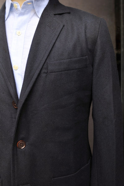 Shoemaker's Jacket - Virgin Wool Flannel - Deep Navy - M, L, XL