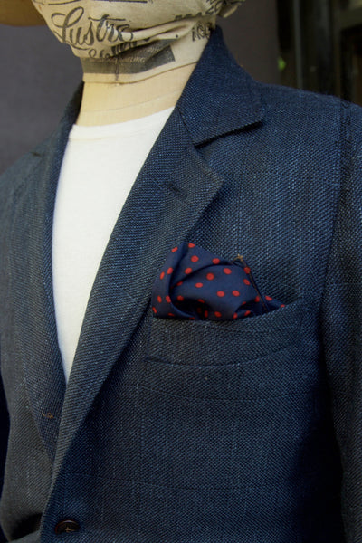 Shoemaker's Jacket - Blue Hopsack Tropical Wool - S, M, L, XL