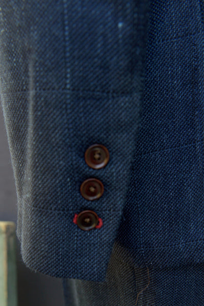 Shoemaker's Jacket - Blue Hopsack Tropical Wool - S, M, L, XL