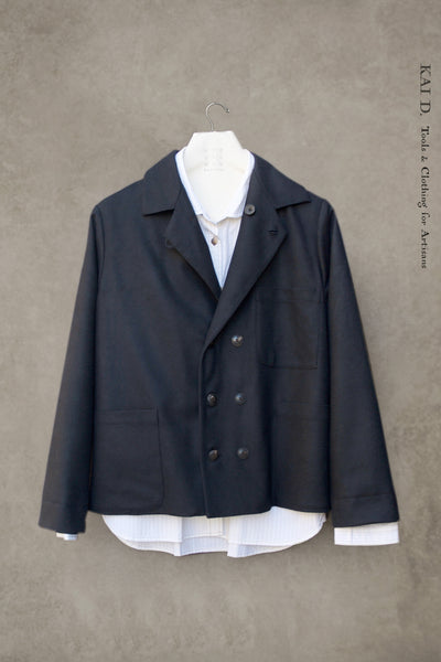 Hutton Jacket - Italian Wool - Navy - S, M, L