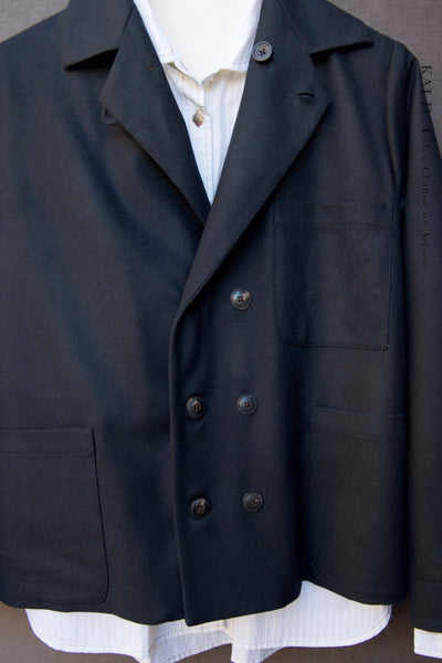 Hutton Jacket - Italian Wool - Navy - S, M, L