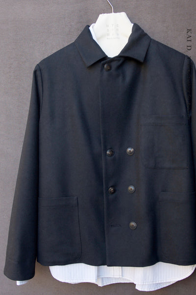Hutton Jacket - Italian Wool - Navy - S, M, L