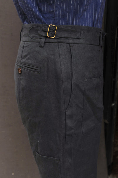 Martin Shorts - Japanese Blue Linen - 30, 32, 34, 36